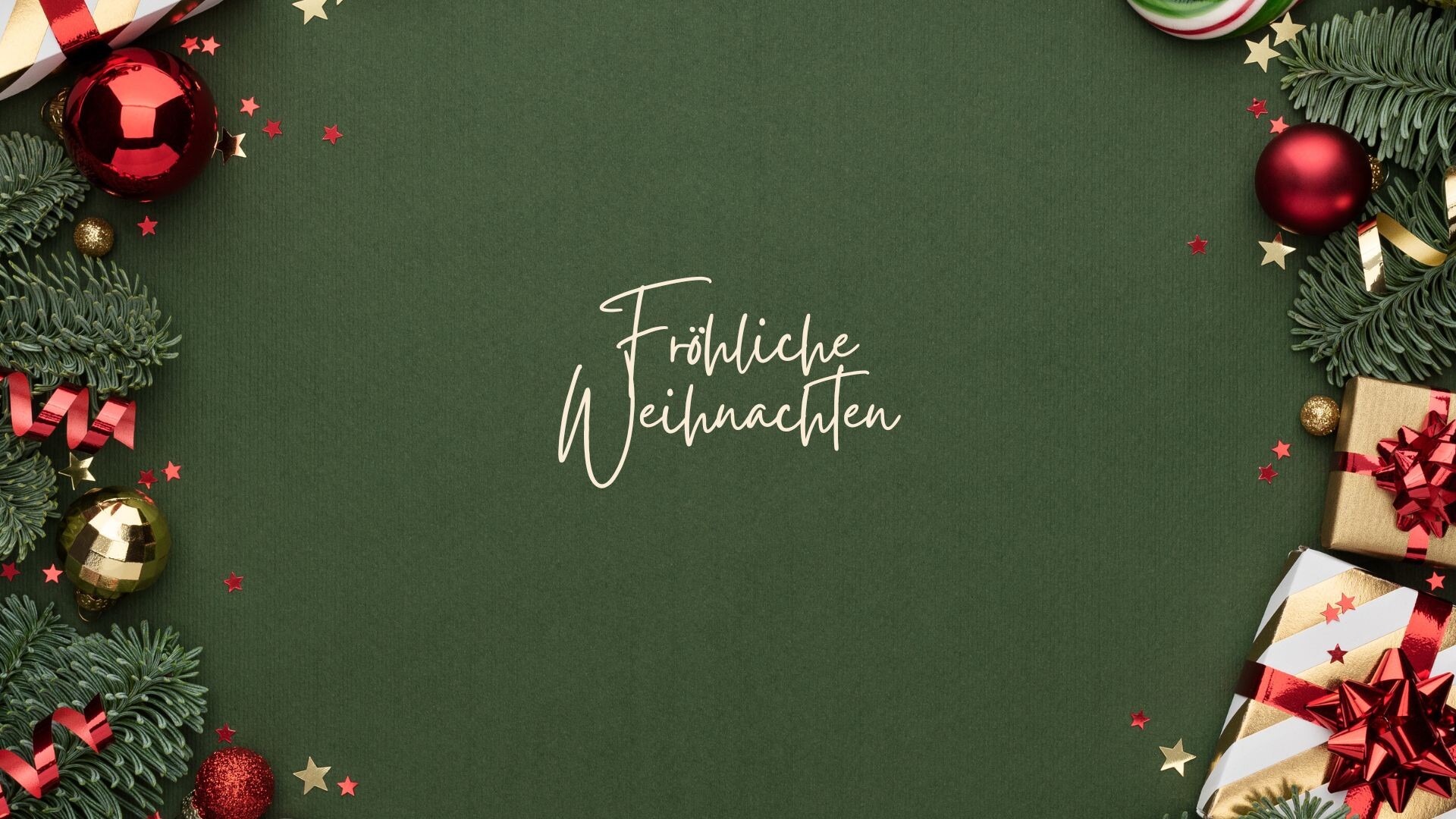 Frohe Weihnachten und einen guten Start ins neue Jahr!